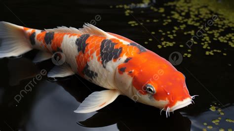 White Koi Fish .